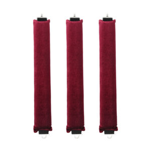 3 Pack Heatless Hair Curler, Flexible Satin Heatless Hair Rollers, Soft DIY Wave Hair Rollers Styling Tool for Long Medium Hair Curls (Red)