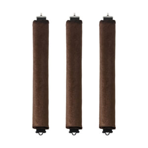 3 Pack Heatless Hair Curler, Flexible Satin Heatless Hair Rollers, Soft DIY Wave Hair Rollers Styling Tool for Long Medium Hair Curls (Brown)