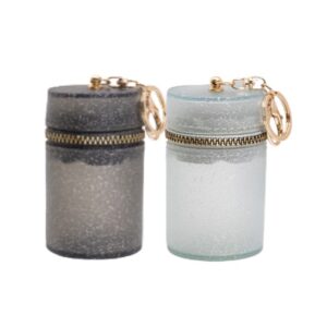 Pack Lipstick Case, Transparent Lipstick Organizer for Travel, Portable Lip Gloss Bag Lip Balm Holder for Women (Black & White)