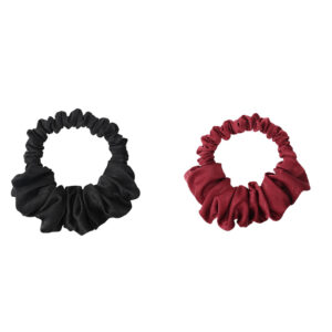 Pack Heatless Hair Curler to Sleep In, Heatless Curling Scrunchie for Long Hair Overnight, Heatless Curling Rod Headband (Black & Red)