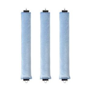 3 Pack Heatless Hair Curler, Flexible Satin Heatless Hair Rollers, Soft DIY Wave Hair Rollers Styling Tool for Long Medium Hair Curls (Blue)